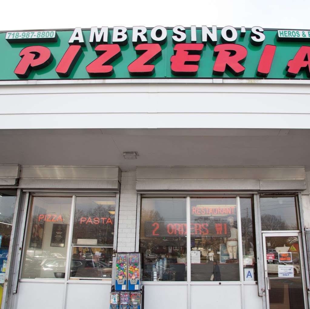 Ambrosinos Pizzeria & Restaurant | 3161 Amboy Rd, Staten Island, NY 10306, USA | Phone: (718) 987-8800