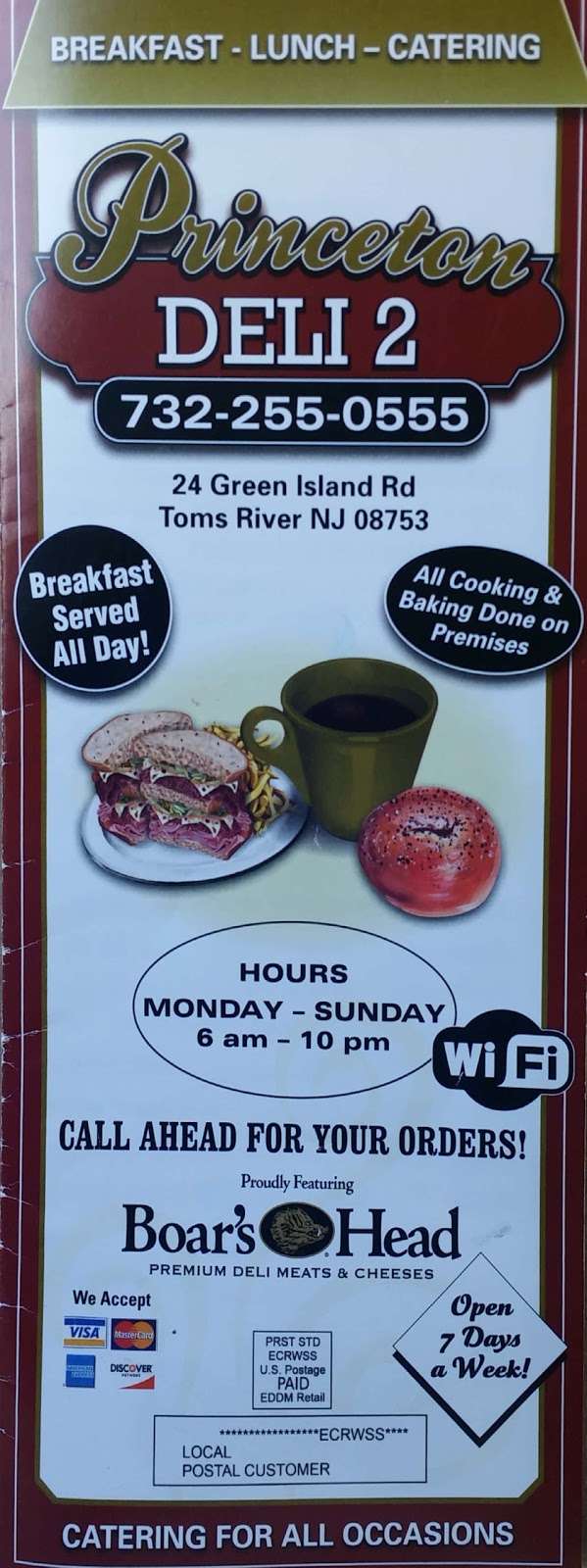 Princeton Deli 2 | 24 Green Island Rd, Toms River, NJ 08753, USA | Phone: (732) 255-0555