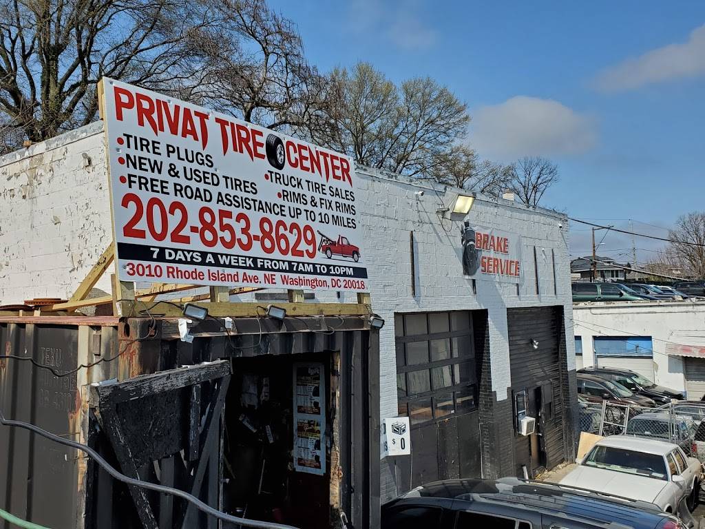 Privat tire center | 3010 D, Rhode Island Ave NE, Washington, DC 20018, USA | Phone: (202) 853-8629