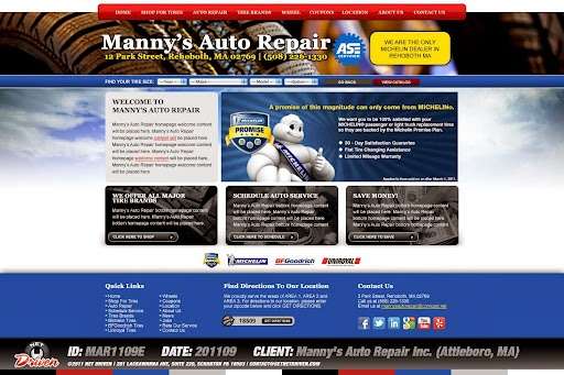 Manny & Sons Auto Repair & Tire Center | 2 Park St, Rehoboth, MA 02769, USA | Phone: (508) 226-1330