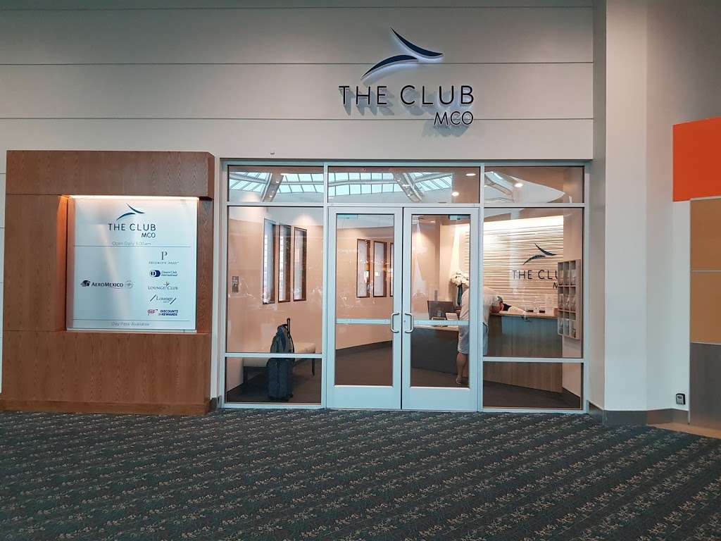 The Club MCO | Terminal A, Jeff Fuqua Blvd, Orlando, FL 32827, USA | Phone: (407) 825-4747