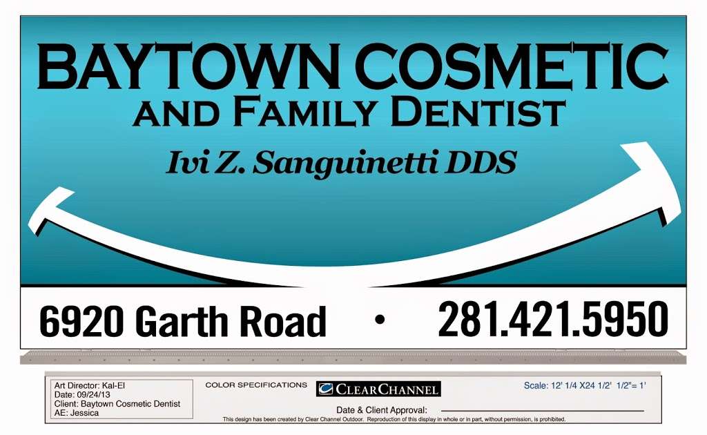 Ivi Z. Sanguinetti DDS PA | 6920 Garth Rd, Baytown, TX 77521, USA | Phone: (281) 421-5950