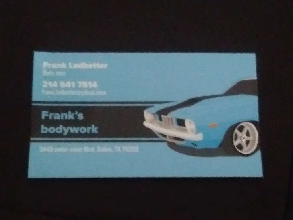 Frankz bodyworkz | 8505 CF Hawn frwy #224 Dallas to, Dallas, TX 75217, USA | Phone: (214) 541-7514