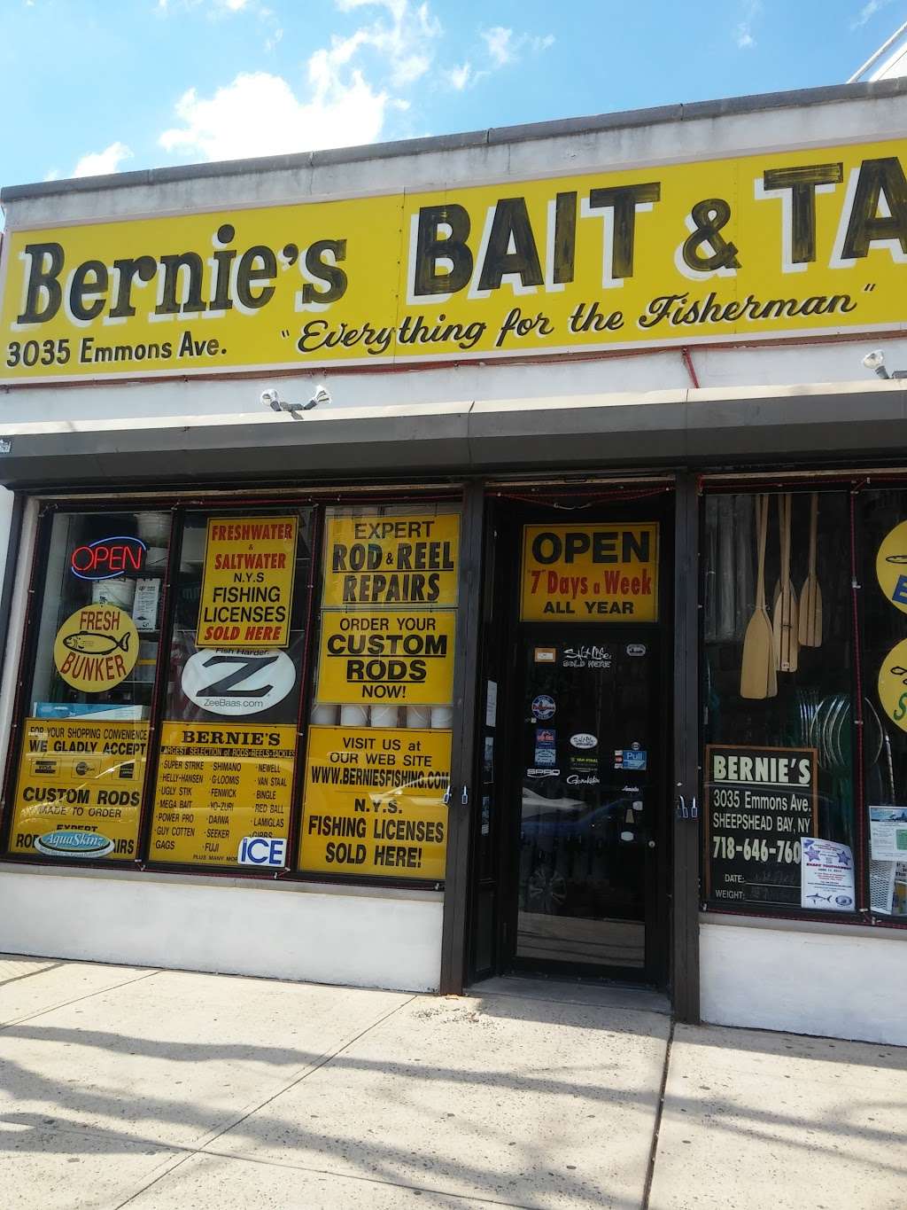 Bernie’s Bait & Tackle | 3035 Emmons Ave, Brooklyn, NY 11235, USA | Phone: (718) 646-7600