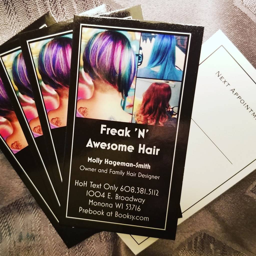 Freak N Awesome Hair on Broadway | 1004 E Broadway, Monona, WI 53716, USA | Phone: (608) 381-5112