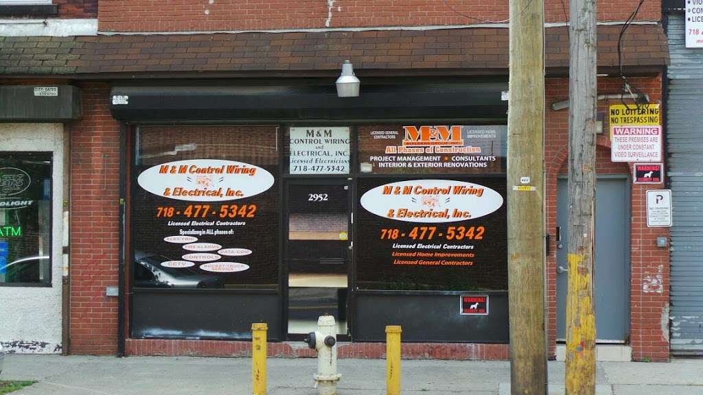 M & M Control Wiring & Elec | 2952 Richmond Terrace, Staten Island, NY 10303, USA | Phone: (718) 442-0529