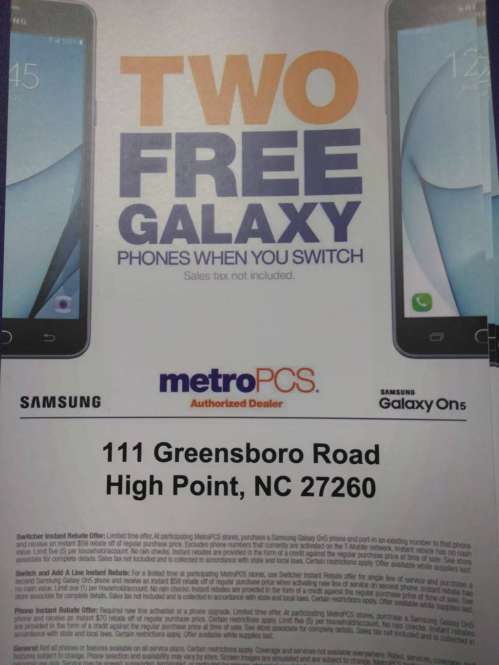 Metro by T-Mobile | 111 Greensboro Rd, High Point, NC 27260, USA | Phone: (336) 803-4684