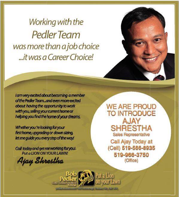 Ajay Shrestha | 280 Edinborough St, Windsor, ON N8X 3C4, Canada | Phone: (519) 966-3750