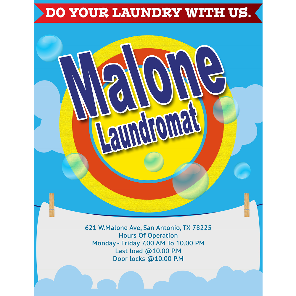 Malone Laundromat | 621 W Malone Ave, San Antonio, TX 78225, USA | Phone: (210) 531-0520