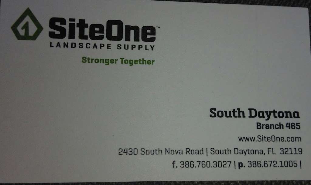 SiteOne Landscape Supply | 2430 S Nova Rd, South Daytona, FL 32119, USA