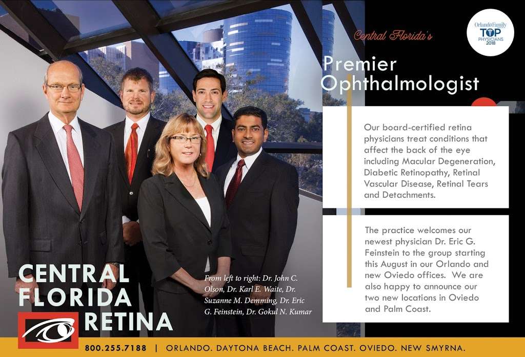 Central Florida Retina | 8000 Red Bug Lake Rd #240, Oviedo, FL 32765, USA | Phone: (800) 255-7188