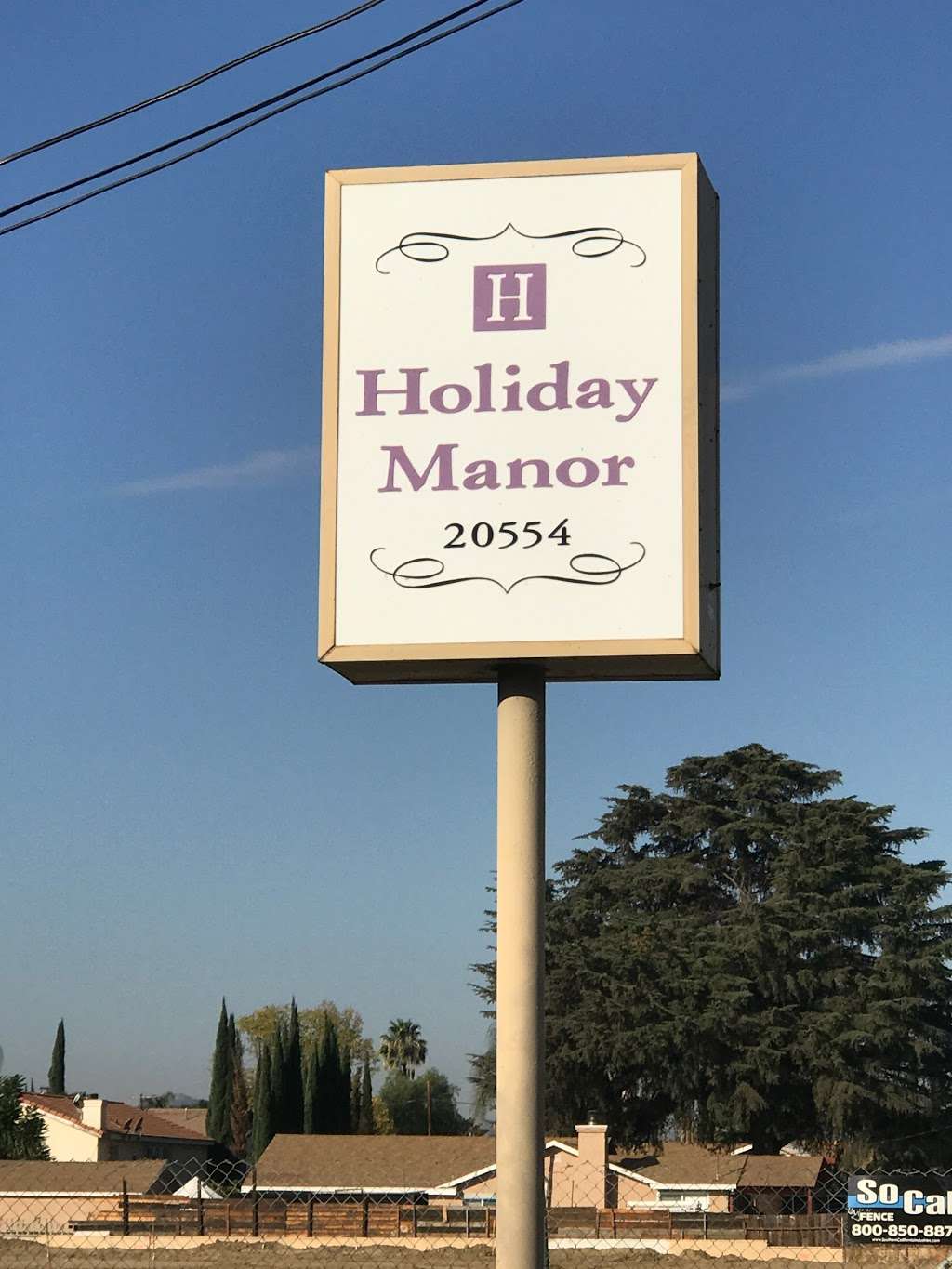 Holiday Manor Inc | 20554 Roscoe Blvd, Canoga Park, CA 91306, USA | Phone: (818) 341-9800