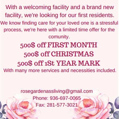 Rose Garden Personal Care Home | 25612 Southwood Oaks Ct, Porter, TX 77365, USA | Phone: (936) 697-0065