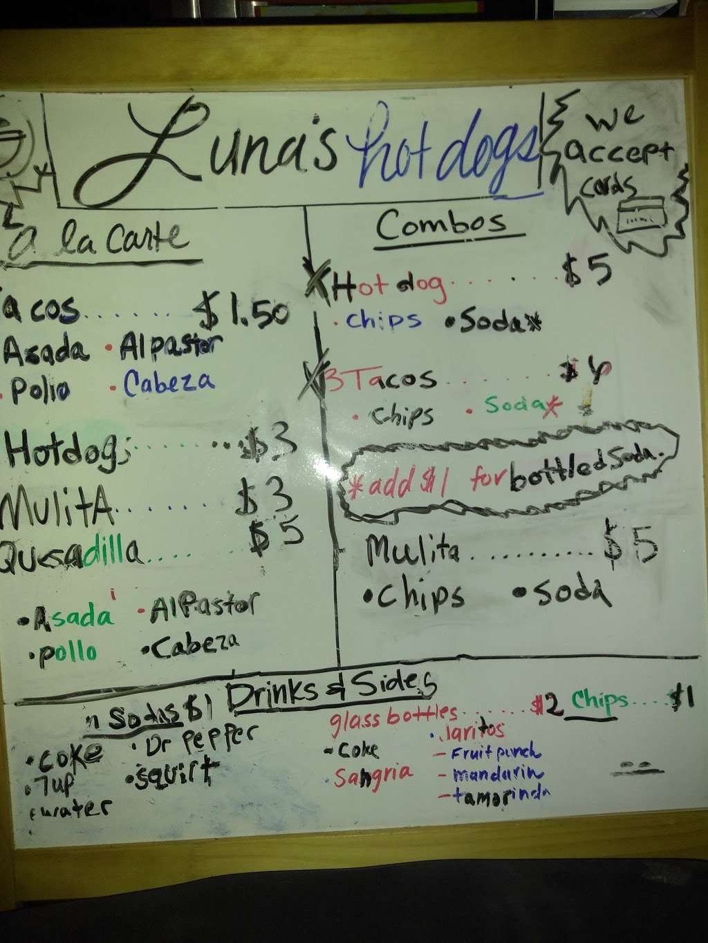 Lunas Hot Dogs | Palmdale Blvd Frontage Rd, Palmdale, CA 93550, USA | Phone: (818) 645-4720