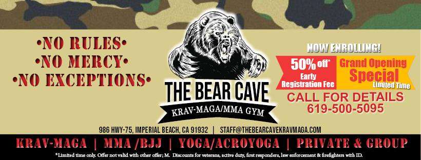 The Bear Cave Krav Maga MMA | 986 Palm Ave, Imperial Beach, CA 91932, USA | Phone: (619) 500-5095