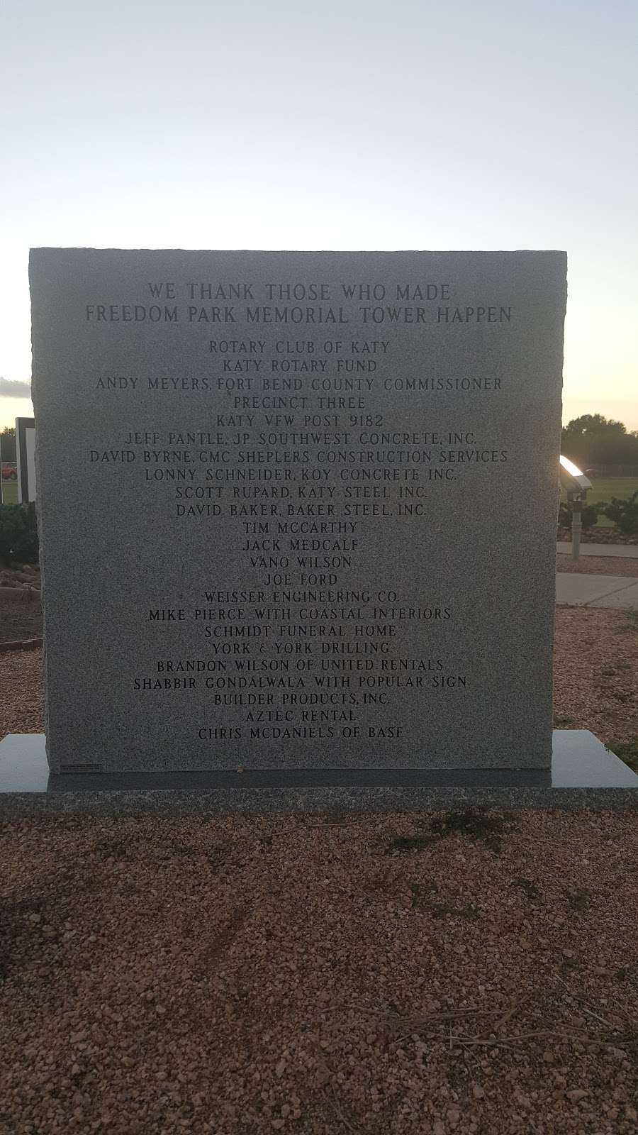 Armed Forces Memorial at Freedom Park | 18050 Westheimer Pkwy, Park Row, TX 77450, USA