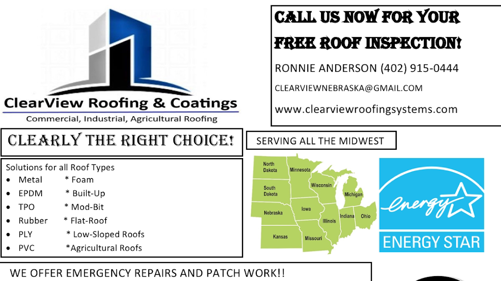 ClearView Roofing & Coatings of Nebraska | 4500 N 21st St, Lincoln, NE 68521, USA | Phone: (402) 915-0444