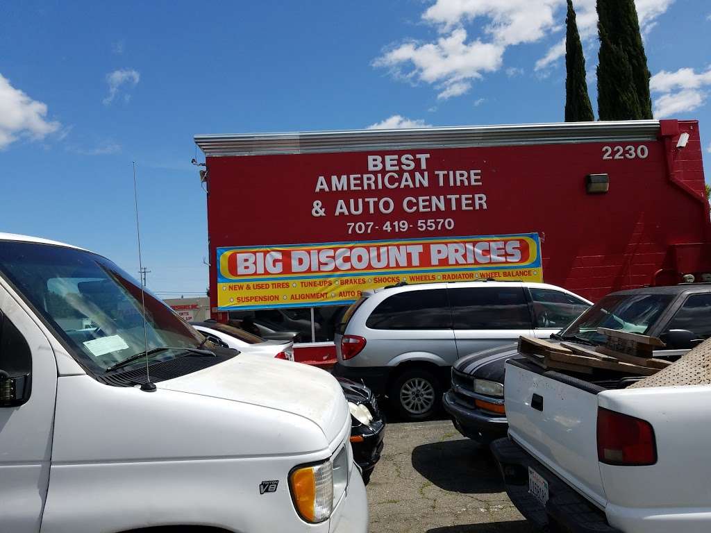 Best American Tire & Auto Center | 2230 N Texas St, Fairfield, CA 94533, USA | Phone: (707) 419-5570