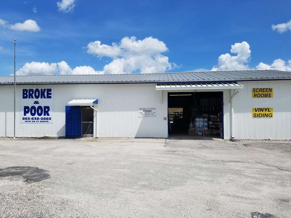 Broke & Poor Surplus Inc | 16371 US-27, Lake Wales, FL 33859, USA | Phone: (863) 638-2882