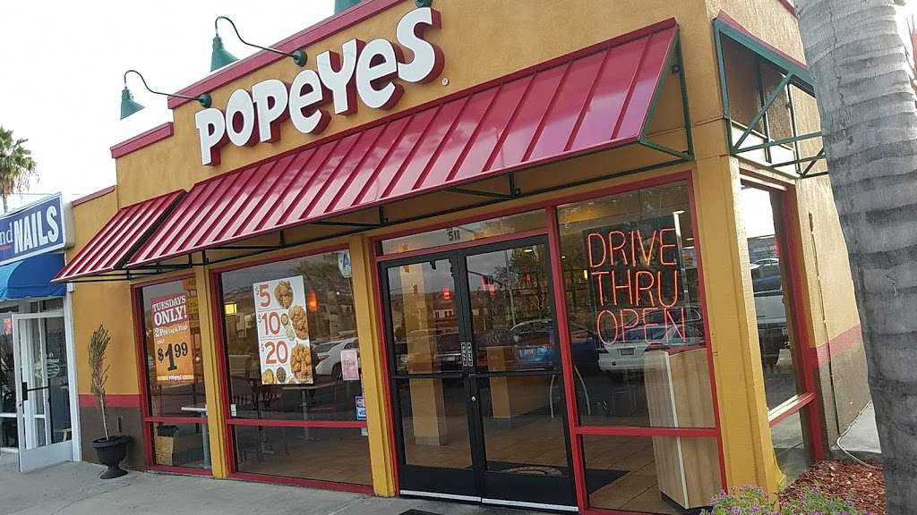 Popeyes Louisiana Kitchen | 511 Vandegrift Blvd, Oceanside, CA 92057, USA | Phone: (760) 757-9150