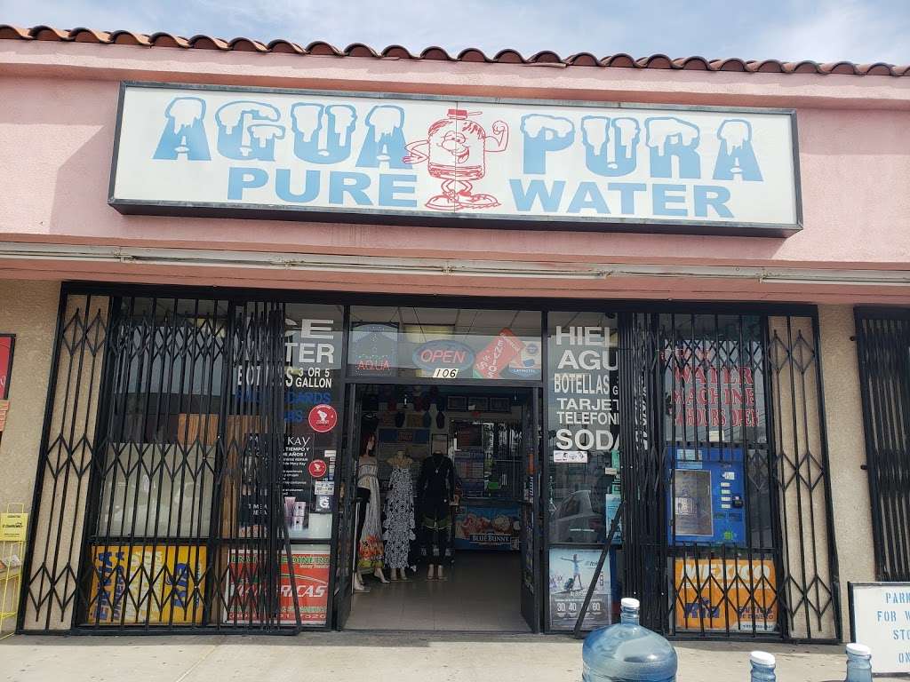 Agua Pura | 1332 W 5th St #106, San Bernardino, CA 92411, USA | Phone: (909) 763-2674