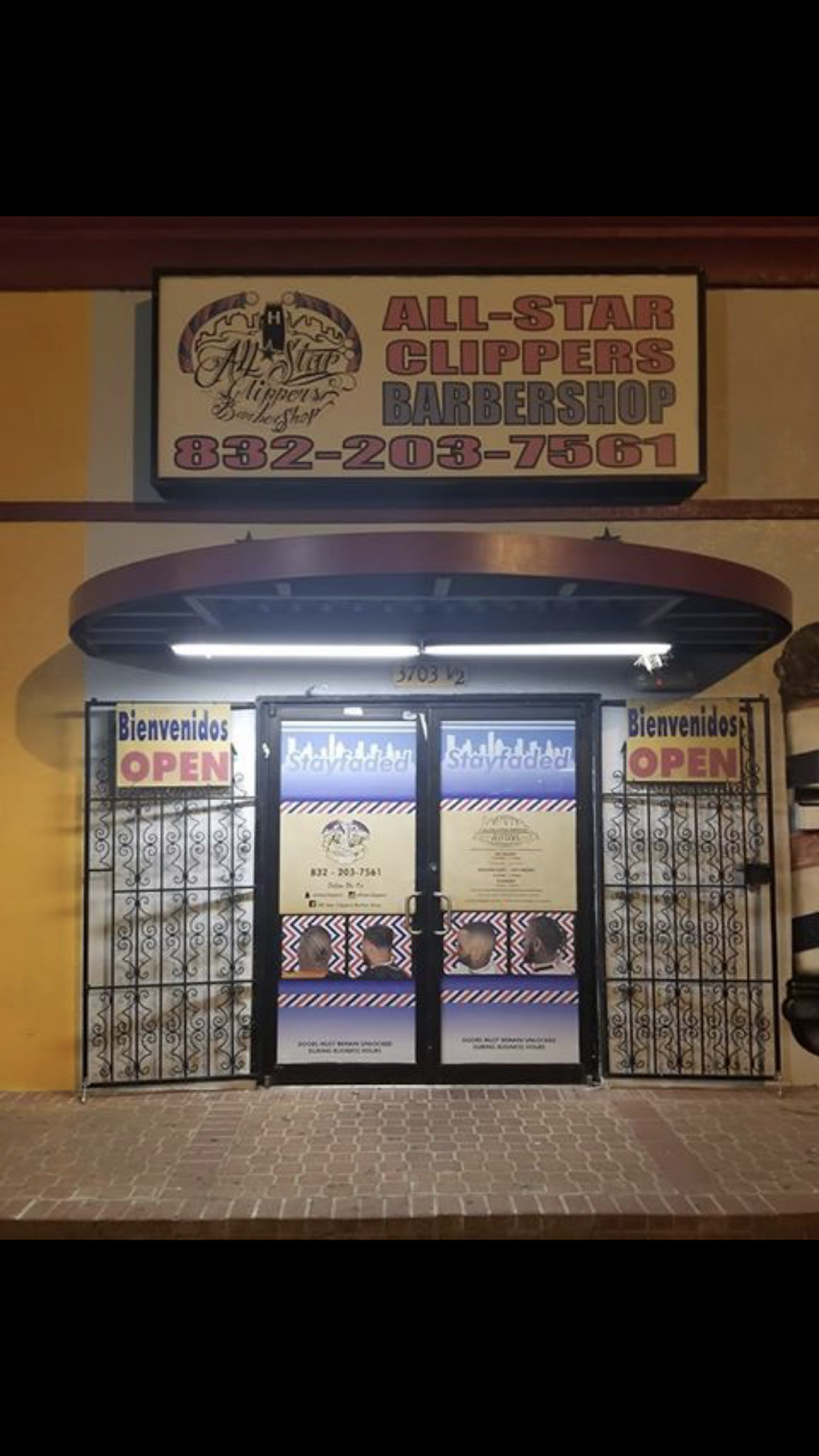 All-Star Clippers Barbershop | 3702 Irvington Blvd, Houston, TX 77009, USA | Phone: (832) 203-7561