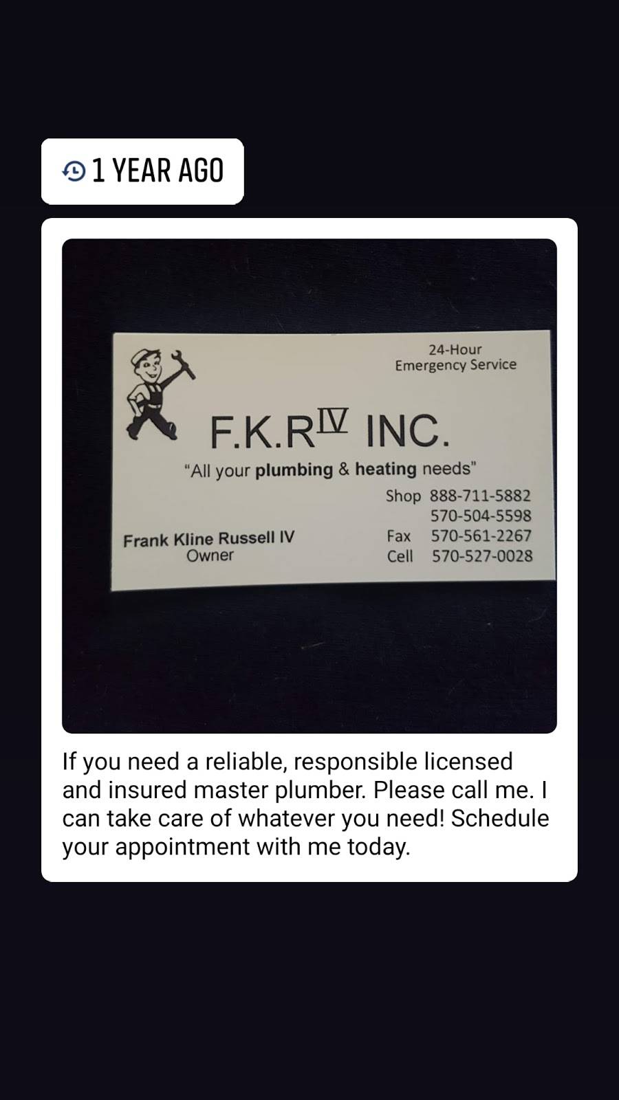 FKRIV Plumbing & Heating, Inc. | 3109 Brightside Ave, Bristol, PA 19007, USA | Phone: (888) 711-5882