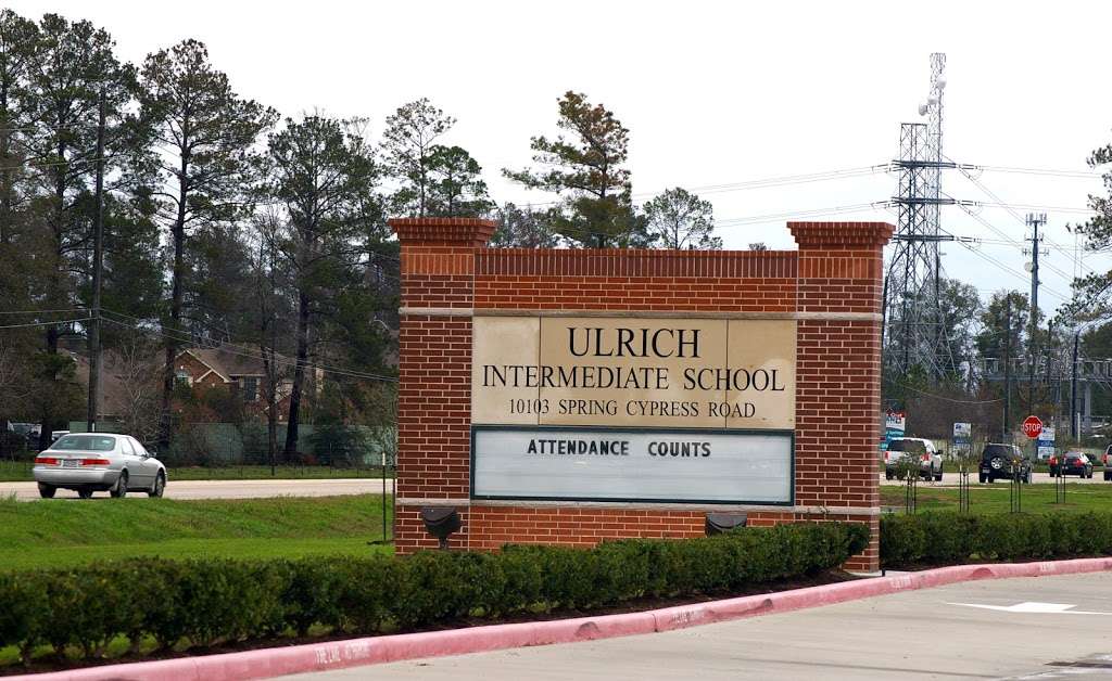 Ulrich Intermediate School | 10103 Spring Cypress Rd, Houston, TX 77070, USA | Phone: (832) 375-7500