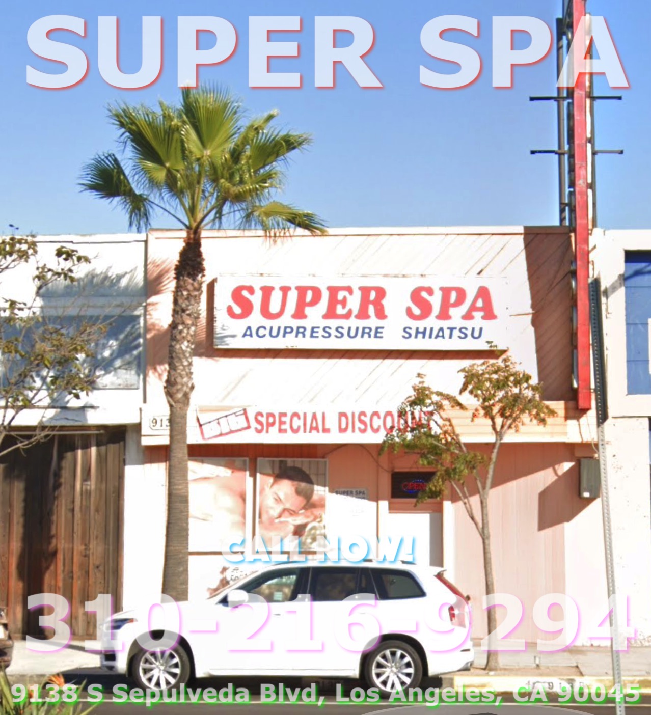 Super Spa | 9138 S Sepulveda Blvd, Los Angeles, CA 90045, United States | Phone: (310) 216-9294