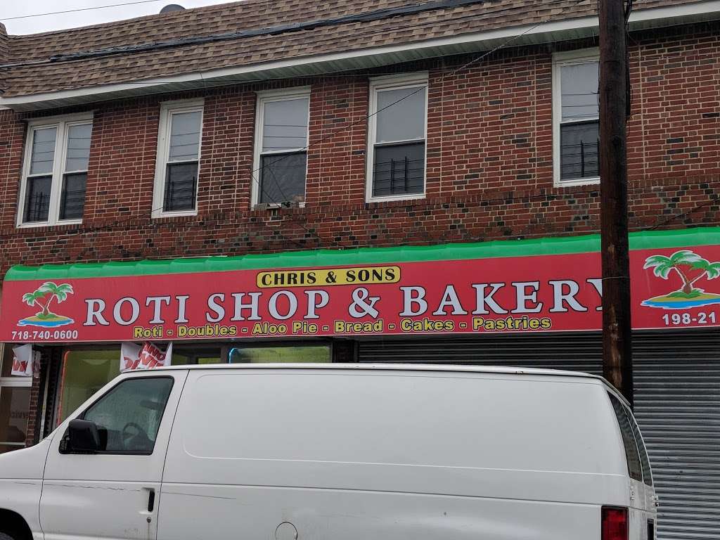 Chris & Sons Roti Shop and Bakery | 198-21 Hollis Ave, Jamaica, NY 11412, USA | Phone: (718) 740-0600