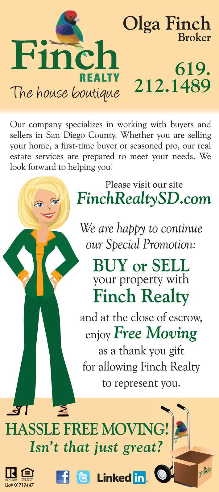 Finch Realty | 3788 Mykonos Ln #43, San Diego, CA 92130, USA | Phone: (619) 212-1489