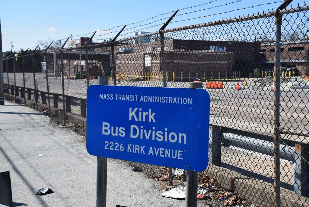 MTA Kirk Avenue Bus Division | 2226 Kirk Ave, Baltimore, MD 21218, USA | Phone: (410) 539-5000