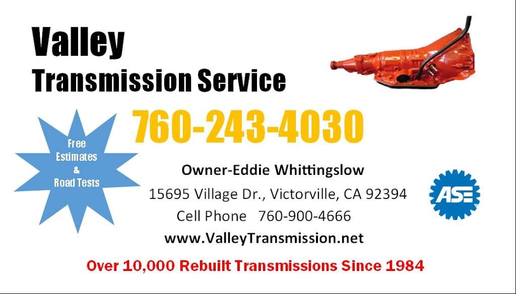 Valley Transmission Service | 15695 Village Dr, Victorville, CA 92394, USA | Phone: (760) 243-4030