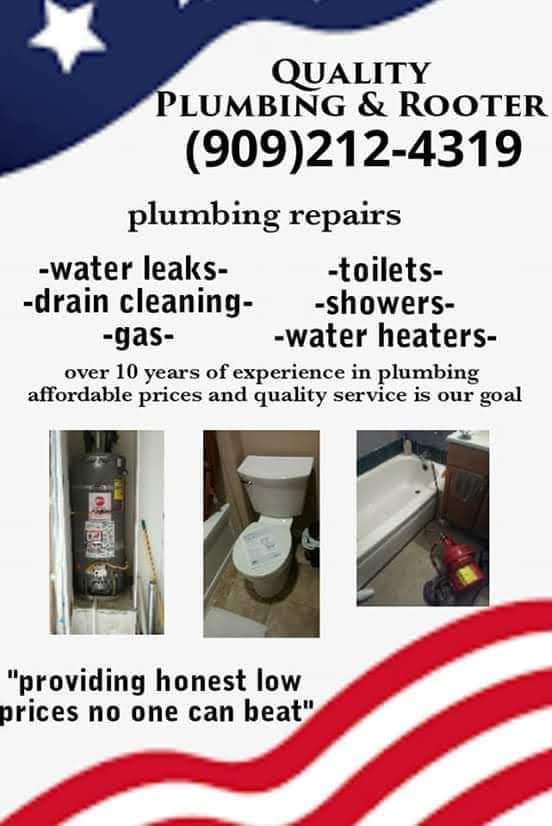 Quality plumbing company | 10350 Stone Ct, Mentone, CA 92359, USA | Phone: (909) 212-4319