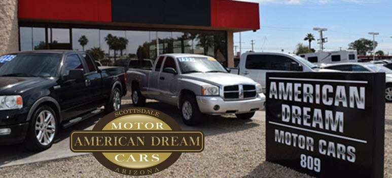 American Dream Motor Cars | 809 N Scottsdale Rd Ste 4, Scottsdale, AZ 85257, USA | Phone: (480) 659-6316