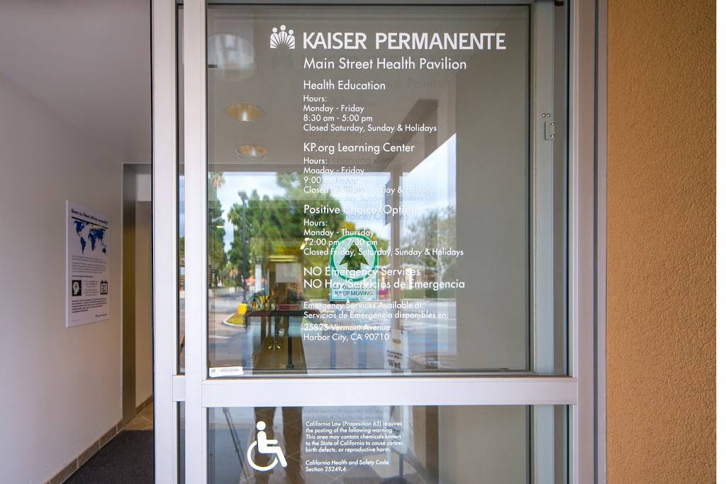 Kaiser Permanente Main Street Health Pavilion | 23701 S Main St, Carson, CA 90745, USA | Phone: (310) 513-6707