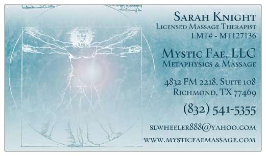 Mystic Fae Metaphysics & Massage | 4832 FM 2218 Rd Ste 108, Richmond, TX 77469, USA | Phone: (832) 541-5355