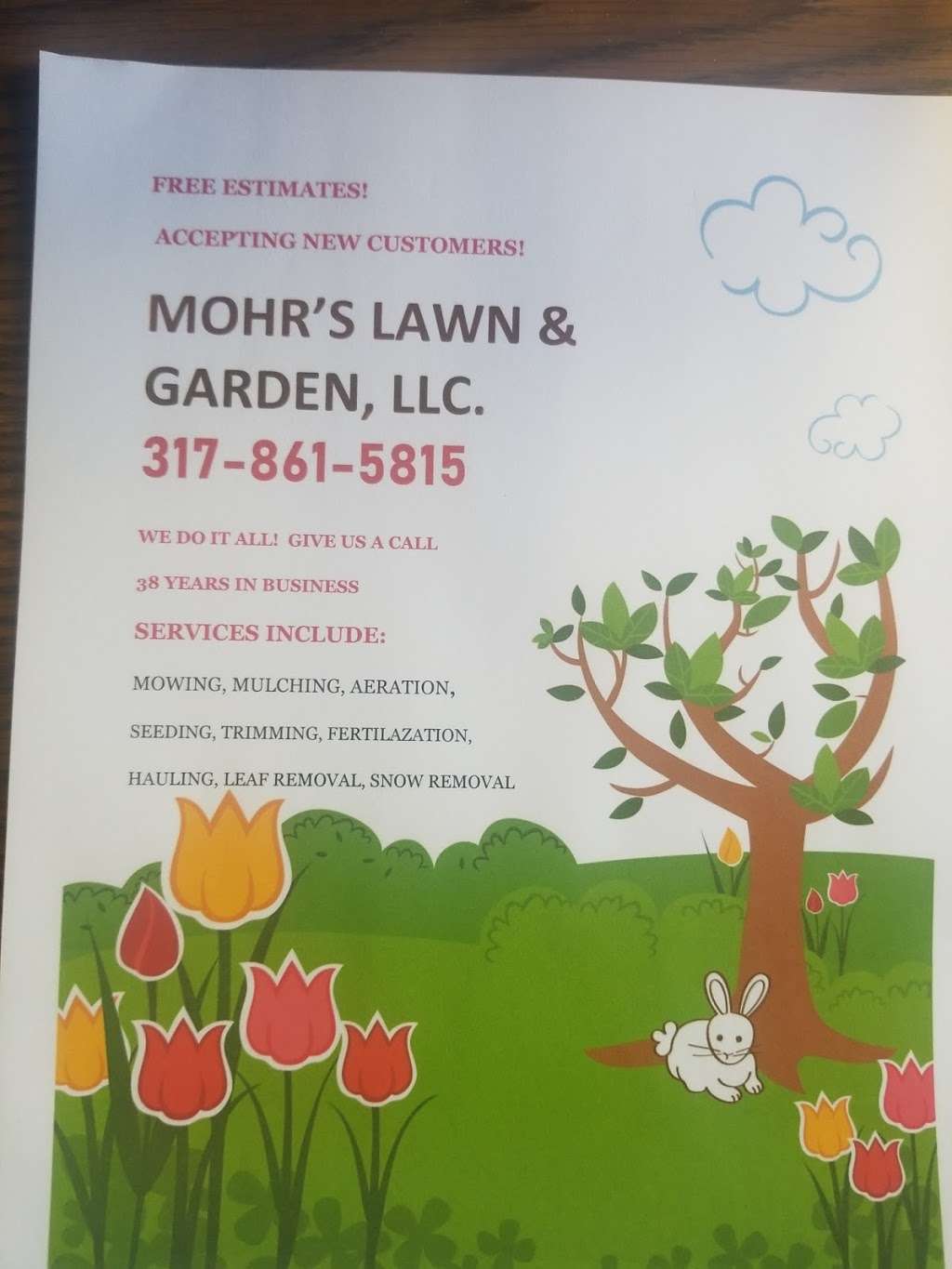 Mohrs Lawn & Garden LLC | 10280 N Pumpkinvine Rd, Fountaintown, IN 46130, USA | Phone: (317) 861-5815