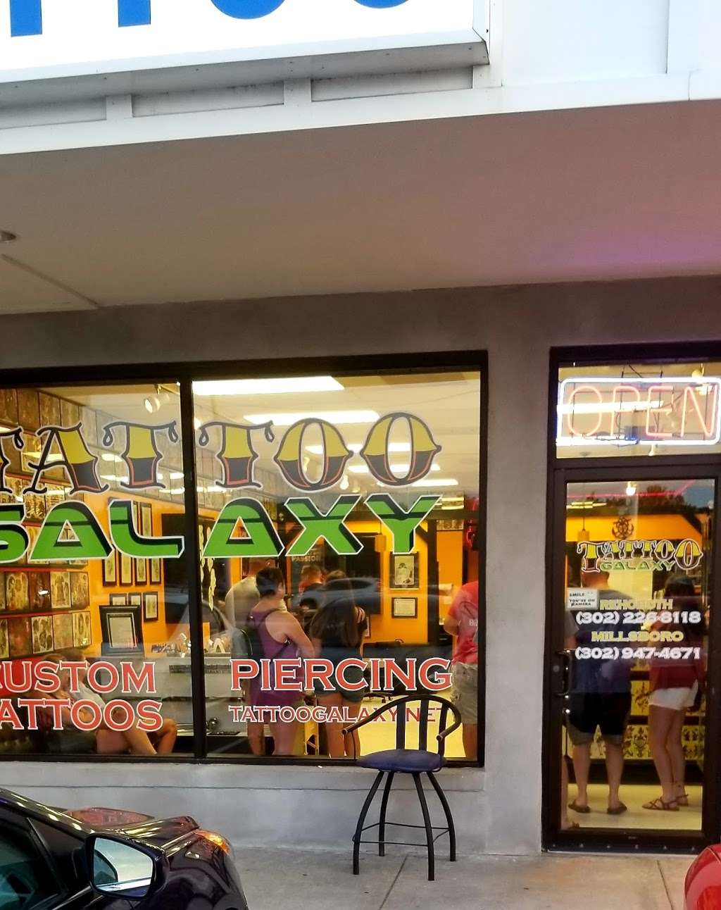 Tattoo Galaxy (Oak Orchard) Piercing & Custom Tattoos | 31507 Oak Orchard Rd, Millsboro, DE 19966, USA | Phone: (302) 947-4671