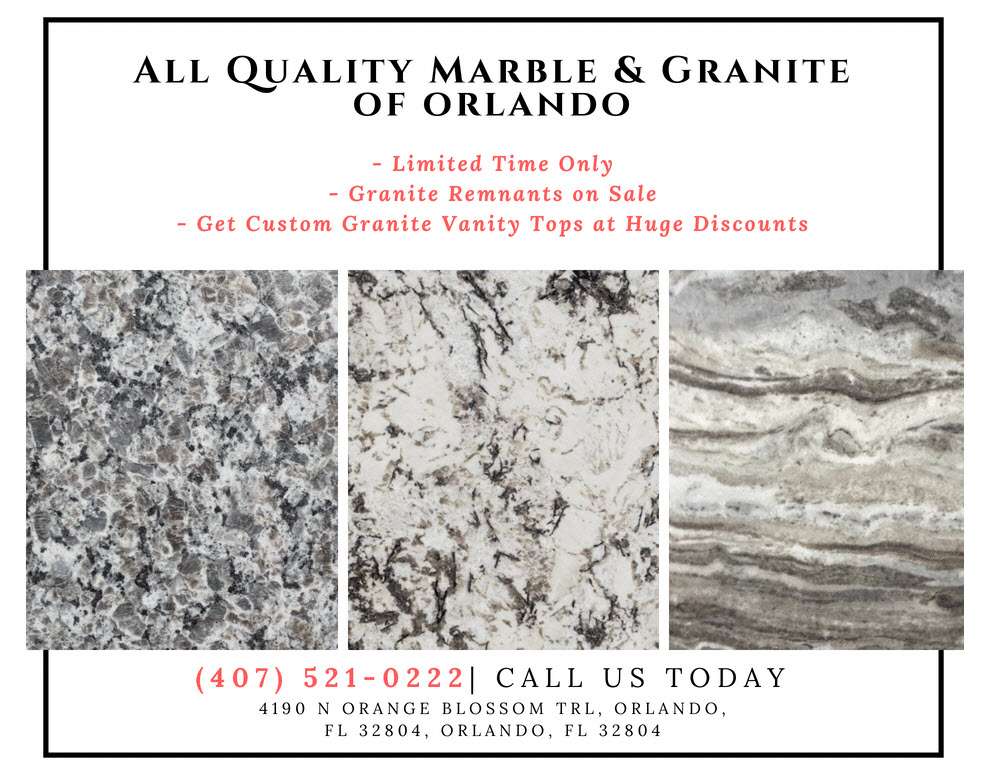 All Quality Marble & Granite | 4190 N Orange Blossom Trail, Orlando, FL 32804, USA | Phone: (407) 521-0222