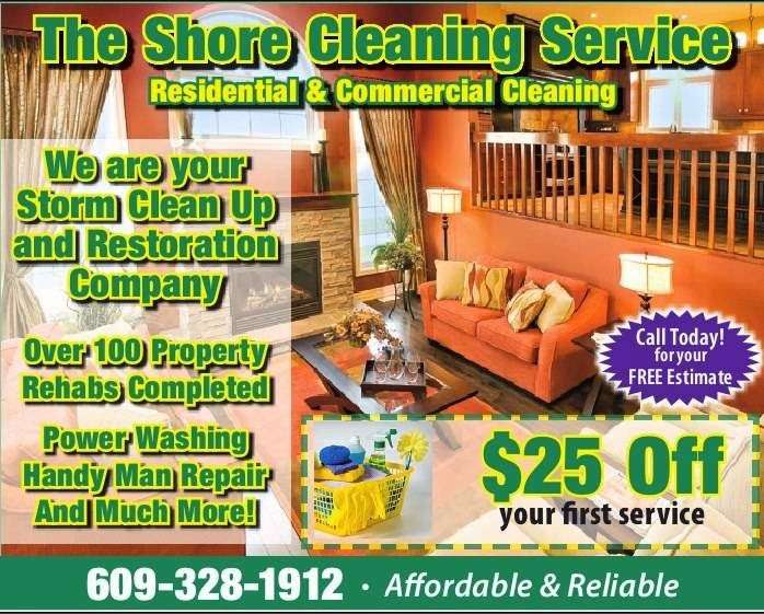 The Shore Cleaning Service | 810 E Somers Landing Rd, Galloway, NJ 08205, USA | Phone: (609) 213-0562