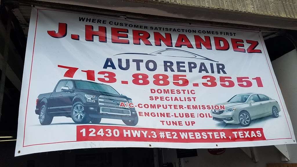 J Hernandez Auto Repair | Ste#E2, 12430 TX-3, Webster, TX 77598, USA | Phone: (713) 885-3551