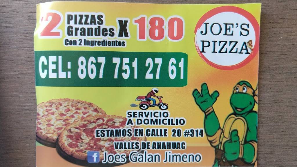 Joes Pizza | Calle 20 314, Valles de Anáhuac, 88285 Nuevo Laredo, Tamps., Mexico | Phone: 867 751 2761