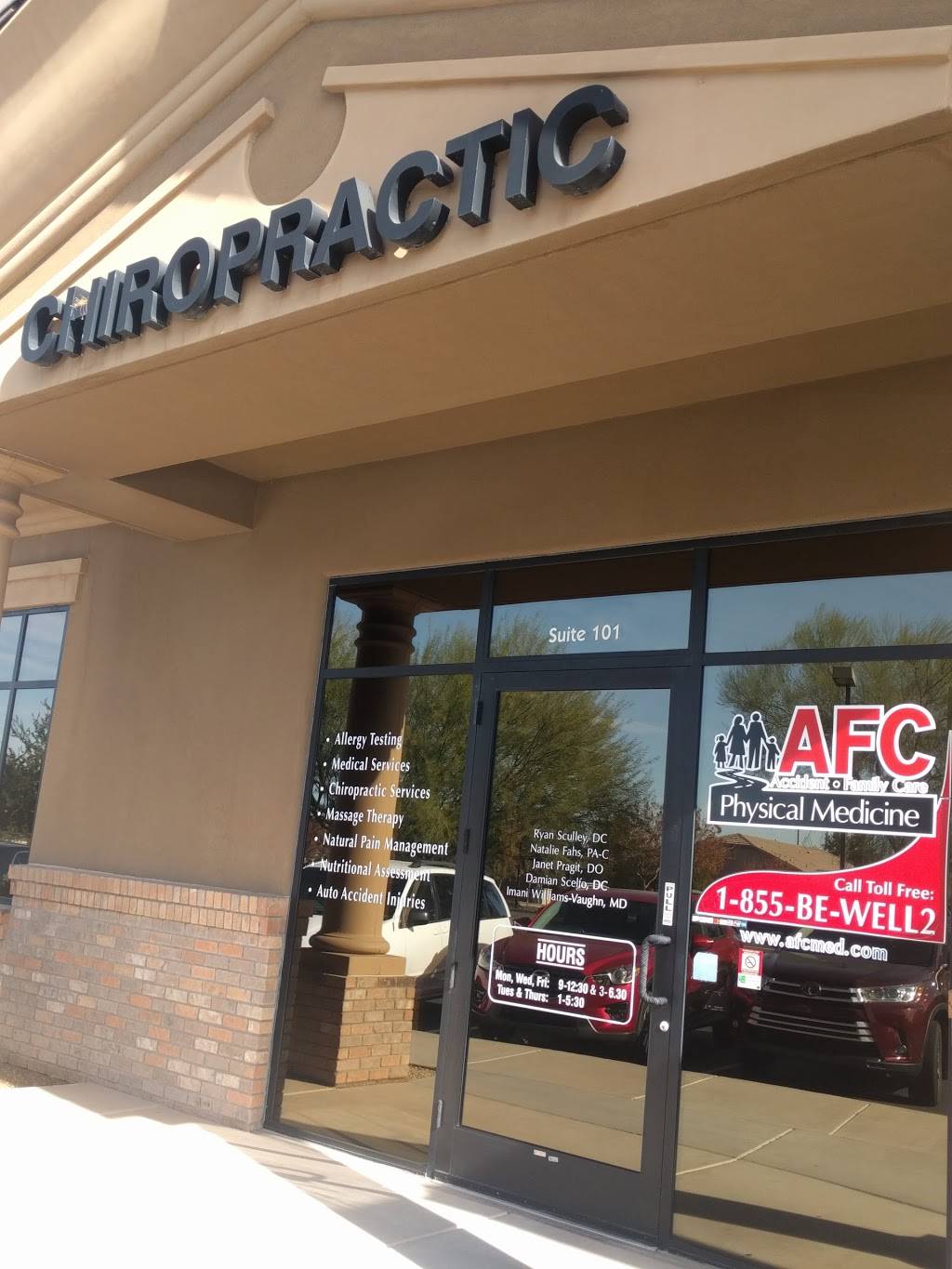 AFC Physical Medicine & Chiropractic: Gilbert | 3011 S Lindsay Rd #101, Gilbert, AZ 85295, USA | Phone: (602) 560-6491