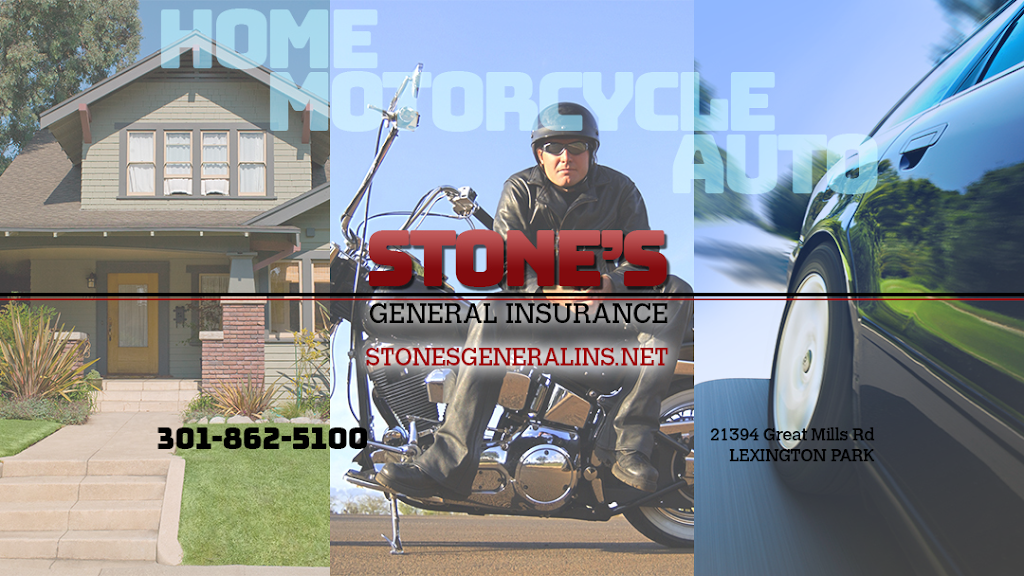 Stones General Insurance | 21394 Great Mills Rd, Lexington Park, MD 20653, USA | Phone: (301) 862-5100