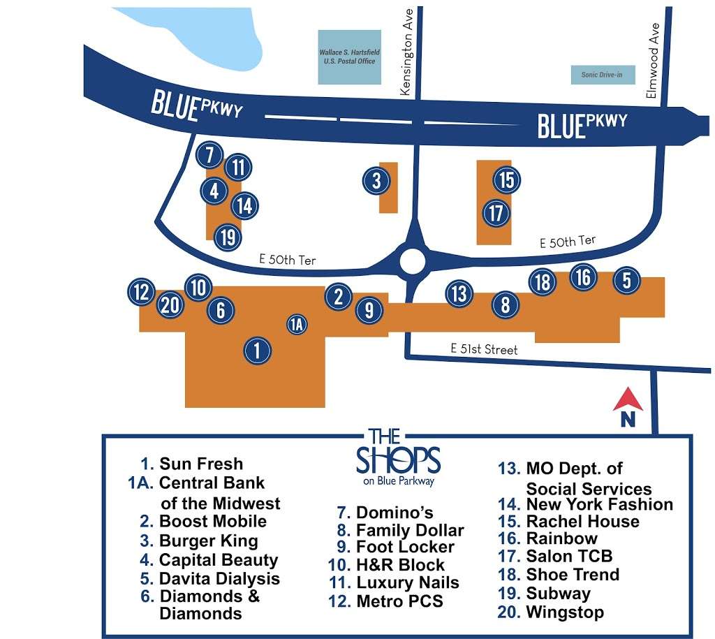 The Shops on Blue Parkway | 4209 E 50th Terrace, Kansas City, MO 64130, USA