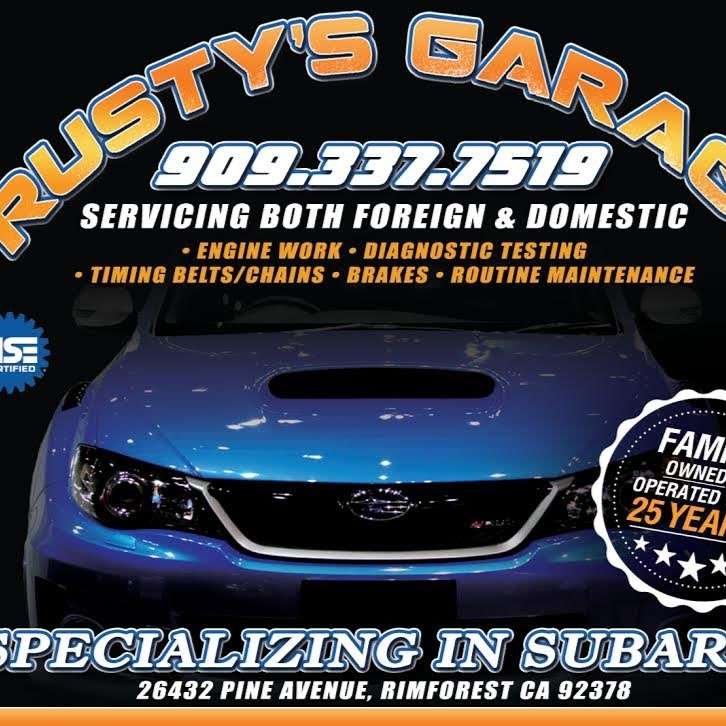 Rustys Garage | 26432 Pine Ave Suite "E, Rimforest, CA 92378, USA | Phone: (909) 337-7519