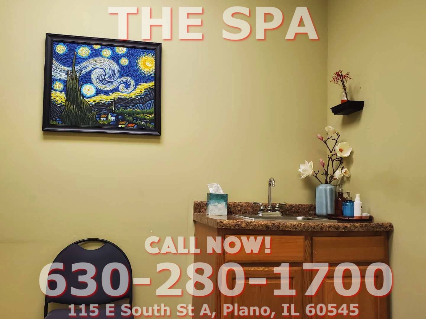 The Spa | 115 E South St Suite A, Plano, IL 60545, USA | Phone: (630) 280-1700