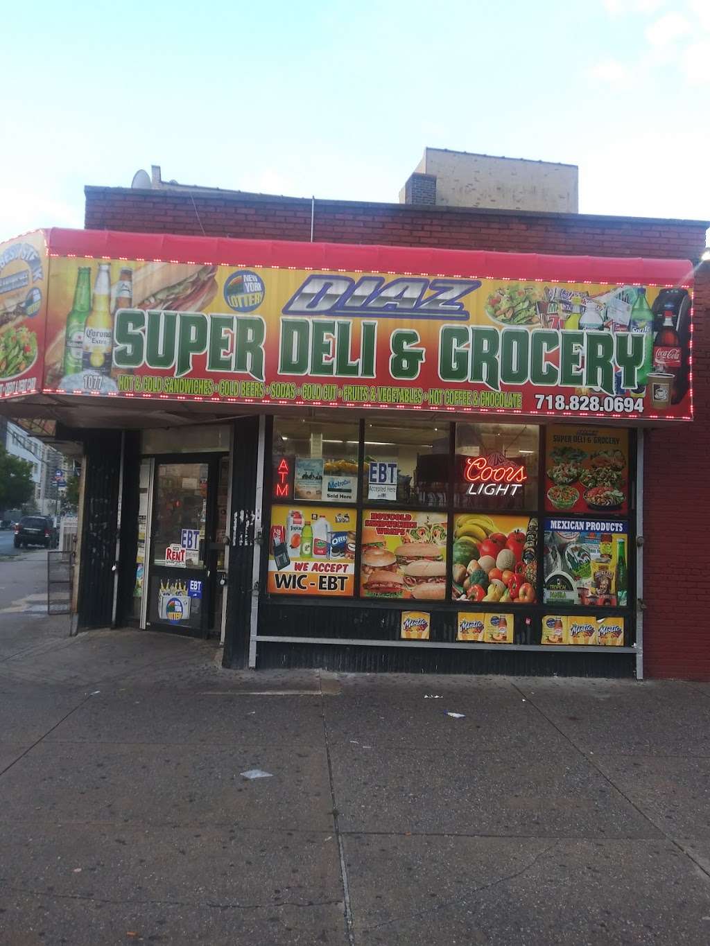 Diaz Deli & Grocery | 1077 White Plains Rd, Bronx, NY 10472, USA | Phone: (718) 828-0694