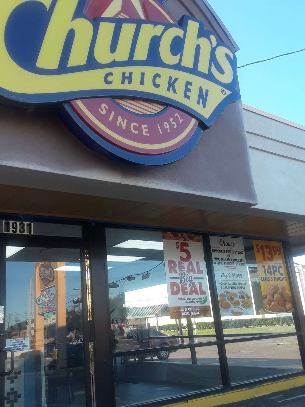 Churchs Chicken | 1931 Garth Rd, Baytown, TX 77521, USA | Phone: (281) 422-5030